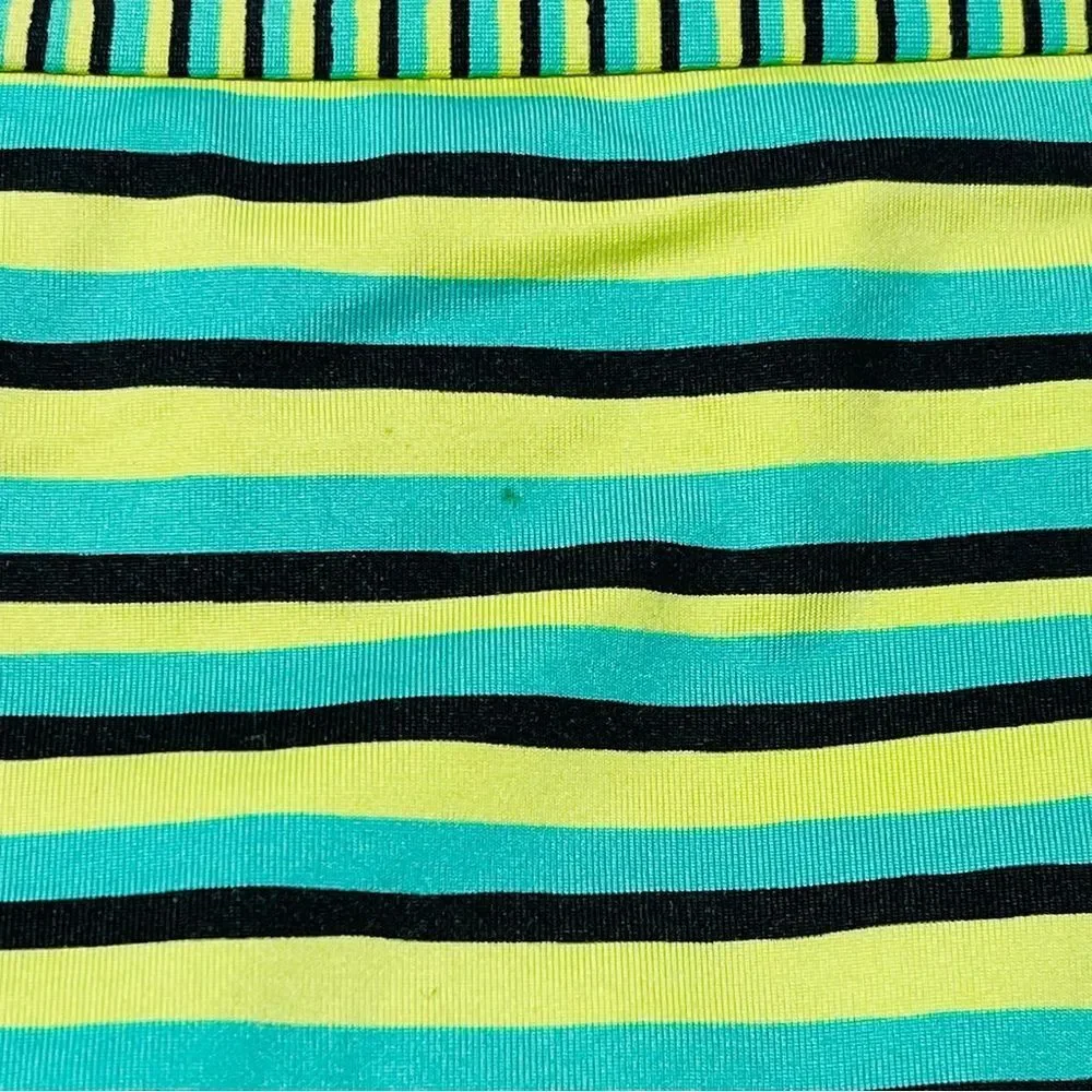 Nanette Lepore‎ Striped Green Hipster Bikini Bottom XS